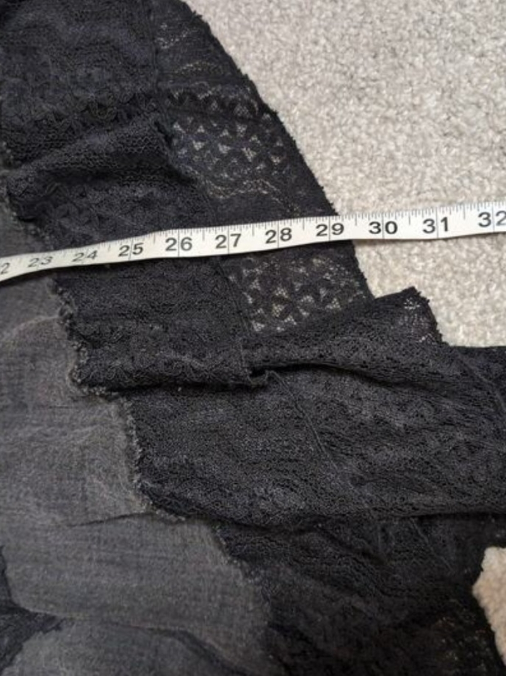 POL Asymmetrical Lace Tank Top EUC - Picture 5 of 7